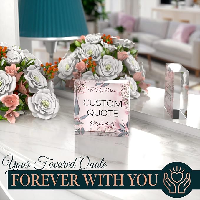 Custom Acrylic Sign Personalized, Custom Desk Name Plate, 18 Styles, - Image 5