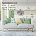 VOCOMO 2X2 Rubber Caster Cups, Non Slip Furniture Pads, Anti-Slip Furniture - Image 4