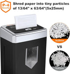 Bonsaii 15-Sheet Office Paper Shredder, 40-Minute Home Office Heavy Duty - Image 4