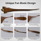 60 inch ceiling fan without light ，wood indoor showing dimensions