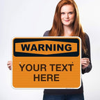 Custom Warning Sign, OSHA Sign, 18x24 Inches, 3M EGP Reflective .080 Aluminum - Image 2