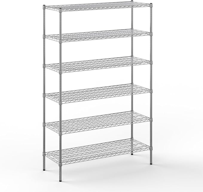 Regal Altair 18" Deep x 48" Wide x 74" Height Wire Shelving Kit | 6-Tier | NSF by Regal+Altair