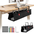 SUREUP9 No Drill Under Desk Cable Management Tray, Fabric Cable Management by SUREUP9