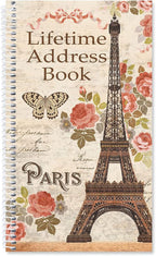 Current Parisian Postcard Address Book-94 Pages; Small 5" x 8-1/2" Size by Current