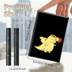 BWEGRHE Slim Credit Card Holder, Dinosaur RFID Blocking Metal Wallet - Image 2