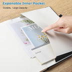 College Ruled Notebook, A4 Hardcover Leather Notebook - Image 4