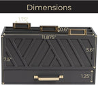 BLU MONACO | Grey Three-Tier Desktop Mail Organizer - Image 6