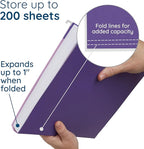 Blue Summit Supplies 25 Jewel Tone Hanging File Folders Letter Size - Image 4