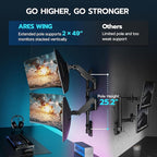 ARES WING Dual Monitor Wall Mount - Image 2
