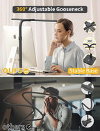 AKRRYR LED Desk Lamp for Home Office, Double Head 24W - Image 7