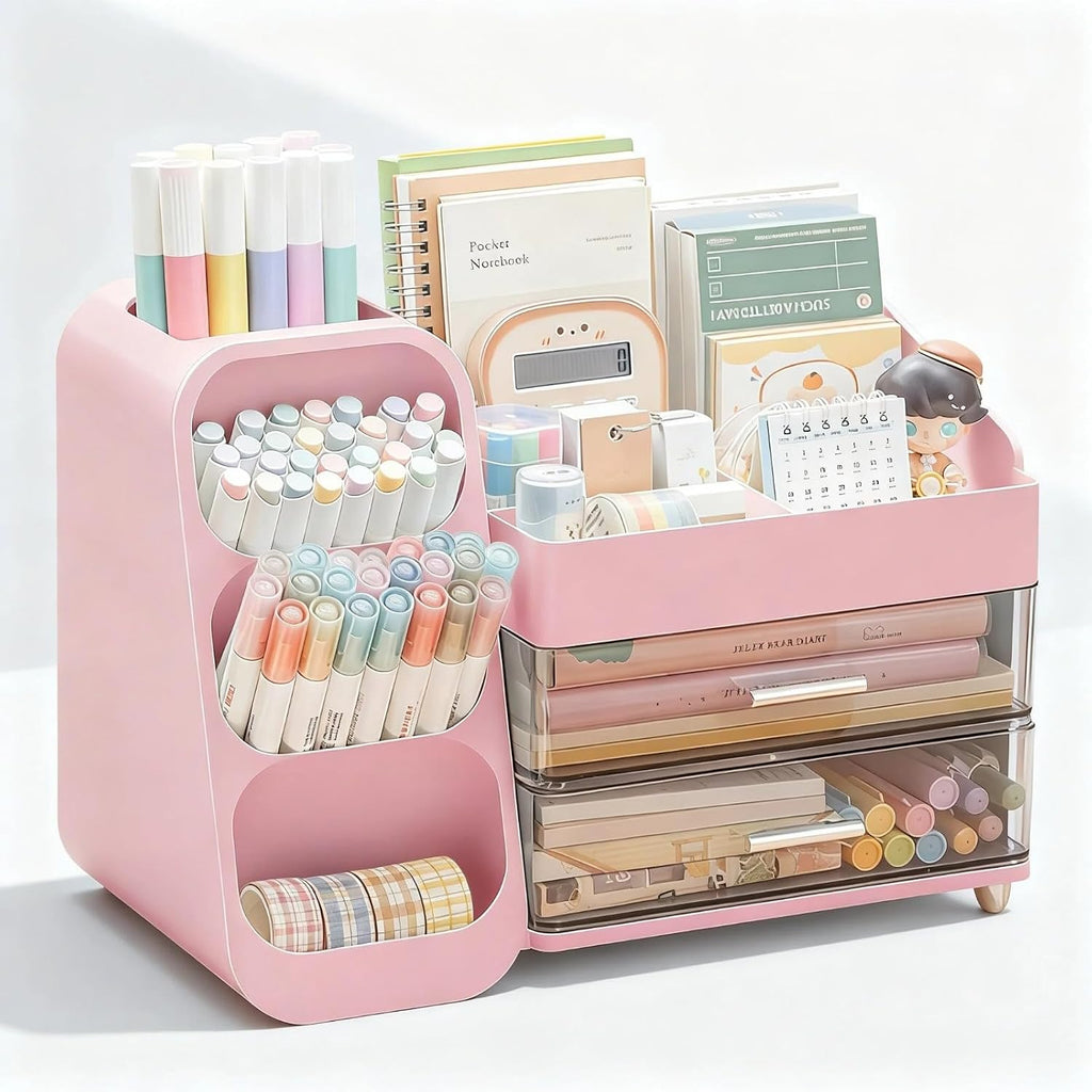 desk organizer with pen pencil holder, pen organizer, main product view