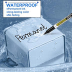 SFAIH 100 Black Permanent Markers Bulk -1s Quick Drying, Fine Point Markers - Image 6