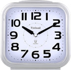 Tinload 5.5" Large Analog Alarm Clock Silent Non Ticking, Gentle Wake, Beep by Tinload