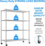 Homdox 4-Tier Heavy Duty Metal Shelves - Image 6
