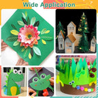 OcePor 100 Sheets Christmas Green Cardstock Paper, Colored Printer Paper 8.5 x - Image 7