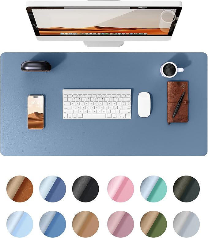YSAGi Leather Desk Protector, Office Mat, Large Mouse Mat, Non-Slip PU Leather by YSAGi