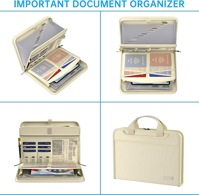 ENGPOW Accordion File Organizer, Fireproof Expanding File Folder - Image 4