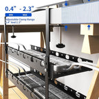 SRJZMLY 31Inch Extendable Under Desk Cable Management Tray Multi-Model Metal - Image 5
