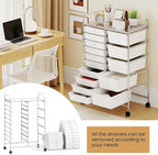 Giantex 15 Drawer Rolling Cart - Image 7