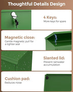 LAND·VOI Locking Wall-Mount Mailbox - Image 3