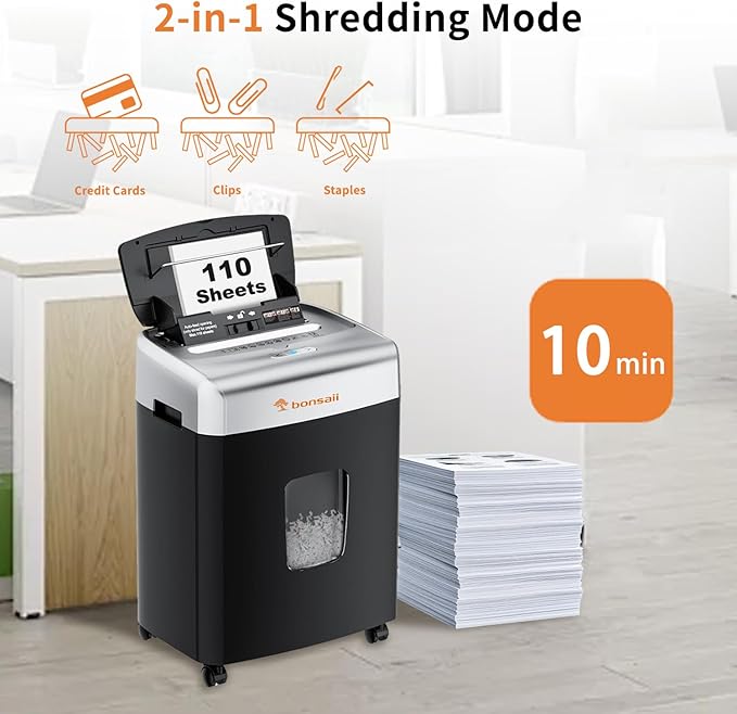 Bonsaii Heavy-Duty Paper Shredder - Image 4
