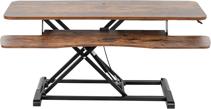 VIVO 42 inch Desk Converter, K Series, Height Adjustable Sit to Stand Riser by VIVO