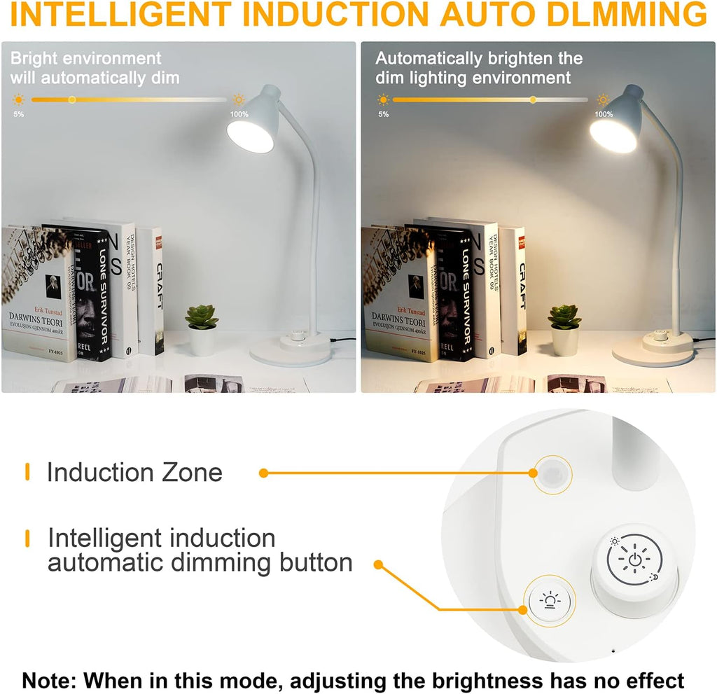bohon led desk lamp with usb charging port, package contents
