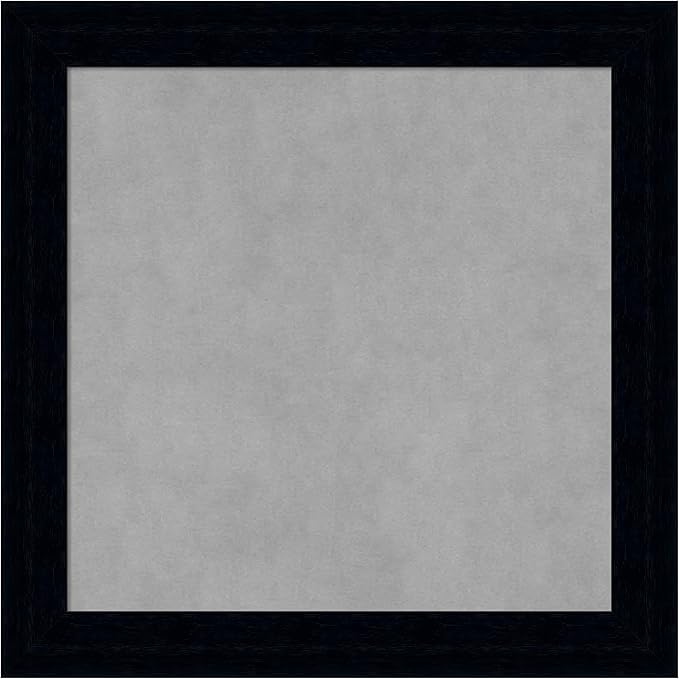Amanti Art Black Framed Magnetic Board 24x24 Medium Vision Board by AmantiArt