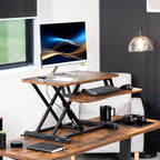 VIVO 28 inch Desk Converter, K Series, Height Adjustable Sit to Stand Riser - Image 2