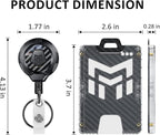 MNGARISTA Retractable Badge Holder, Heavy Duty Badge Reel Keychain - Image 6