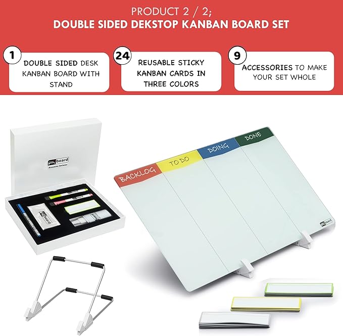 pmxboard Project Management Board Set, Combo Kit X. Agile Management Bundle - Image 4