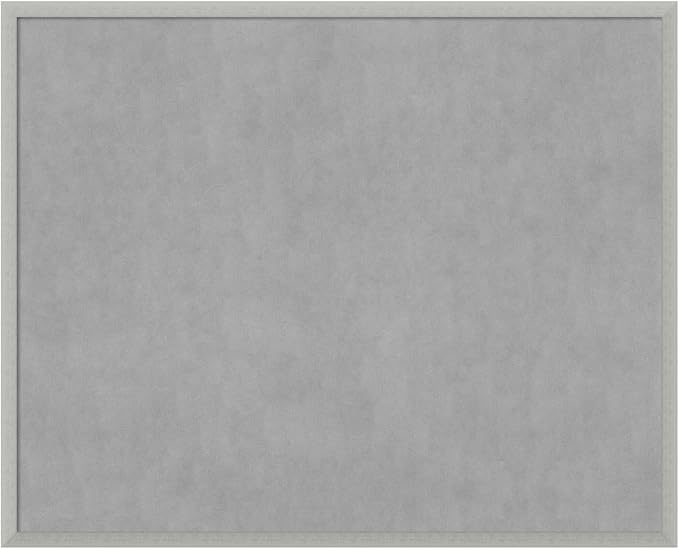 Amanti Art Silver Framed Magnetic Board 34x42 X-Large Vision Board by AmantiArt