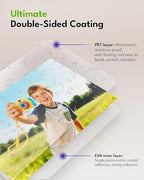 Uinkit 4mil Thicker Single-Sided Self-Adhesive Laminating Sheets, Office & Home - Image 7