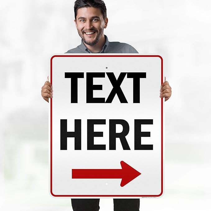 Custom Arrow, Custom Directional Sign, Right Arrow, 24x30 Inches, 3M EGP - Image 2