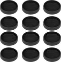 Non Slip Furniture Pads, 2.5” Round Rubber Caster Cups, Anti-Slip Gripper by VOCOMO