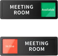 Meeting Room Office Door Sign Do Not Disturb, Versatile In-Use/Available Slider by Abudada