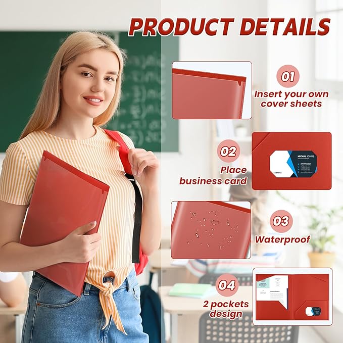 Henoyso 36 Pcs Plastic Folders - Image 3