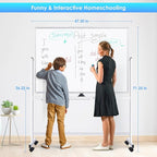 maxtek Rolling Whiteboard, 48x36 Large Magnetic White Board - Image 4