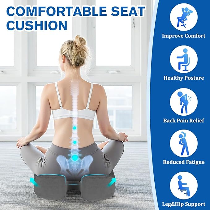 CushyOasis Seat Cushion, Gel Chair Cushions, Office Chair Cushions, Anti-Slip - Image 5