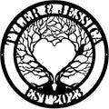 Personalized Valentines Day Metal Wall Sign, Custom Infinity Heart Love Couple by Unknown