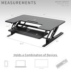 VIVO 42 inch Height Adjustable Stand Up Desk Converter, V Series, Quick Sit to - Image 4