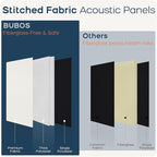 BUBOS 4 PCS Acoustic Panels, 23.6''x11.8'' Fabric Soundproof Wall Panels - Image 9
