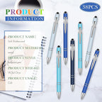 Zonon 38 Pieces Rubberized Ballpoint Pen - Image 3