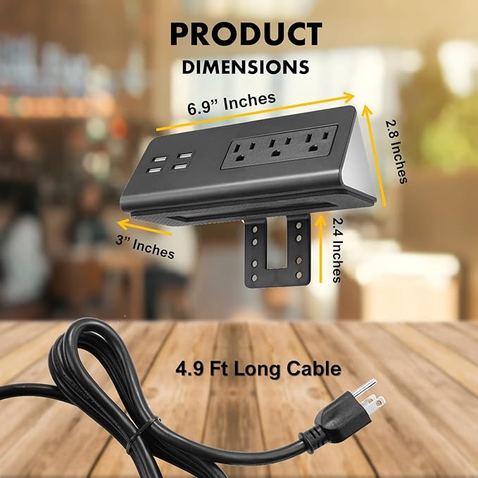 Kable Kontrol Desk Clamp Power Strip - Image 3