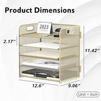 Supeasy 5 Trays Paper Organizer Letter Tray - Image 5