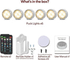 Onumii LED Puck Lights Battery Operated LED Under Cabinet Lighting Wireless - Image 5