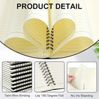 Yahenda 108 Pcs Spiral Notebook Bulk A5 Journal Lined 8.3'' x 5.5'' Writing - Image 4