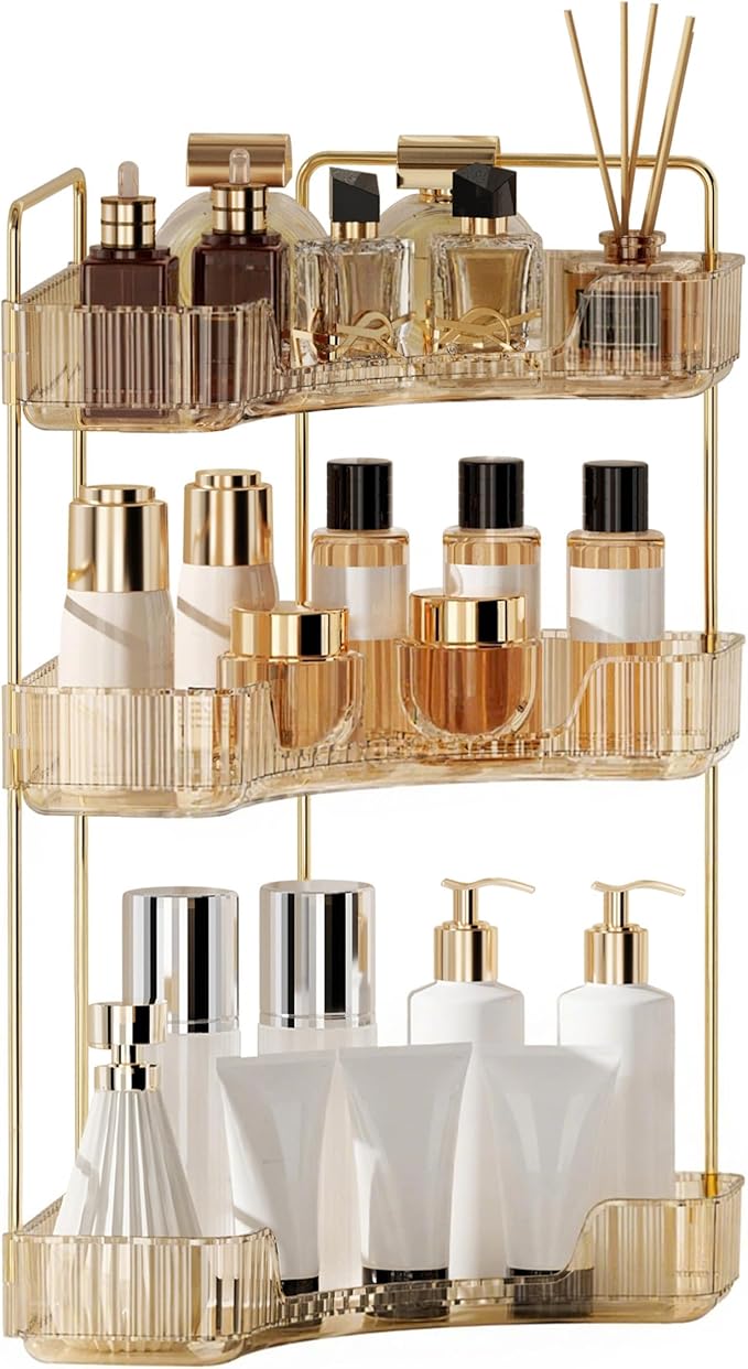 YCIA&DONE Corner Bathroom Counter Organizer, Makeup Organizer by YCIADONE