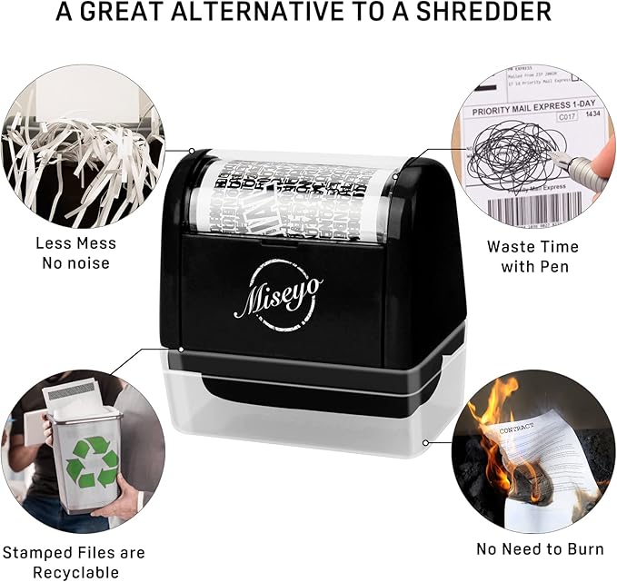 Miseyo Identity Theft Protection Roller Stamp Set - Image 6