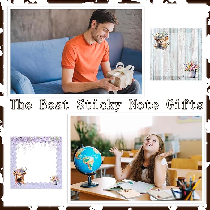 Highland Cow Sticky Notes Set - Image 5